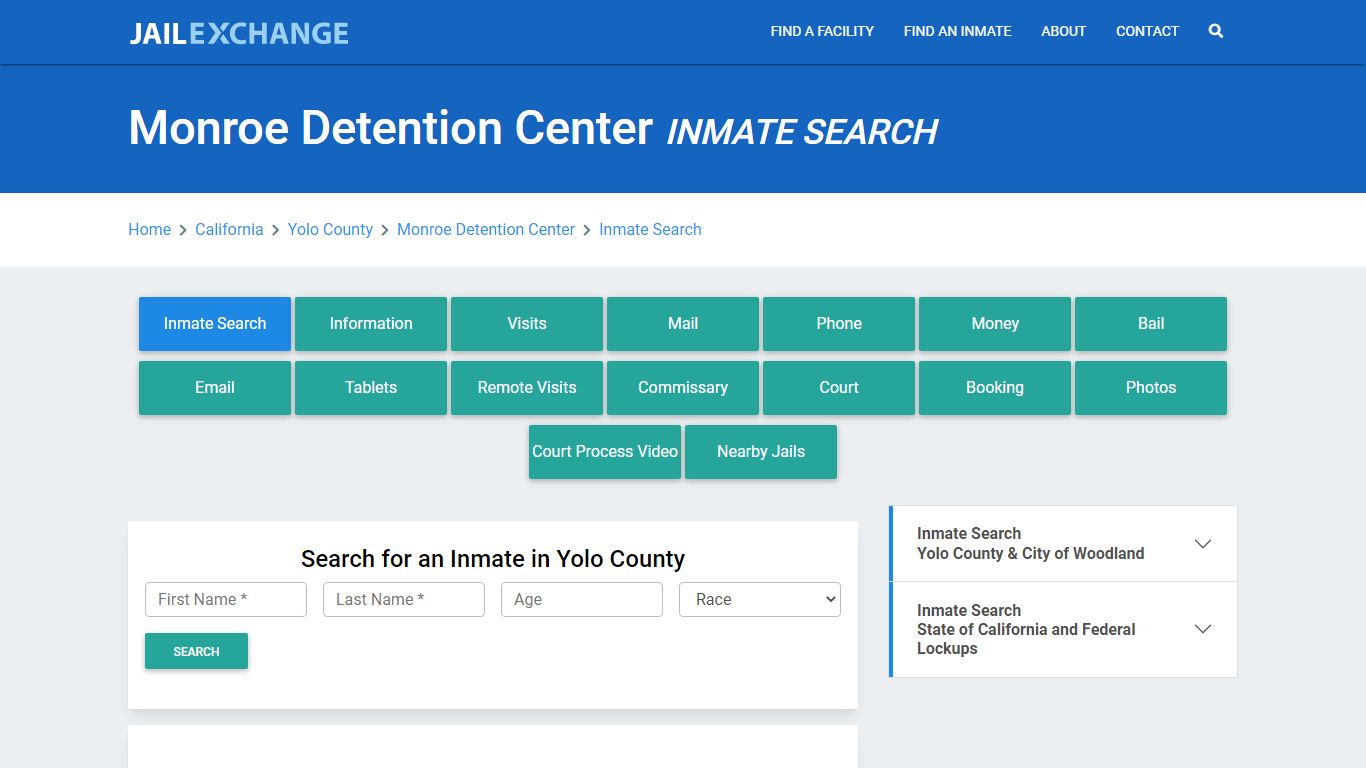 Monroe Detention Center, CA Inmate Search: Roster & Mugshots